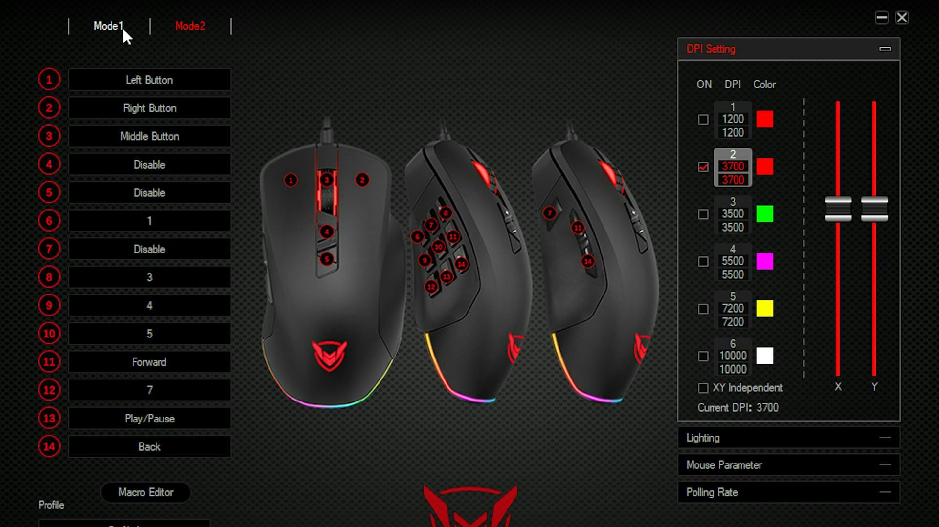 How much DPI does a gaming mouse have? Check the software! | Credit: PicTek.