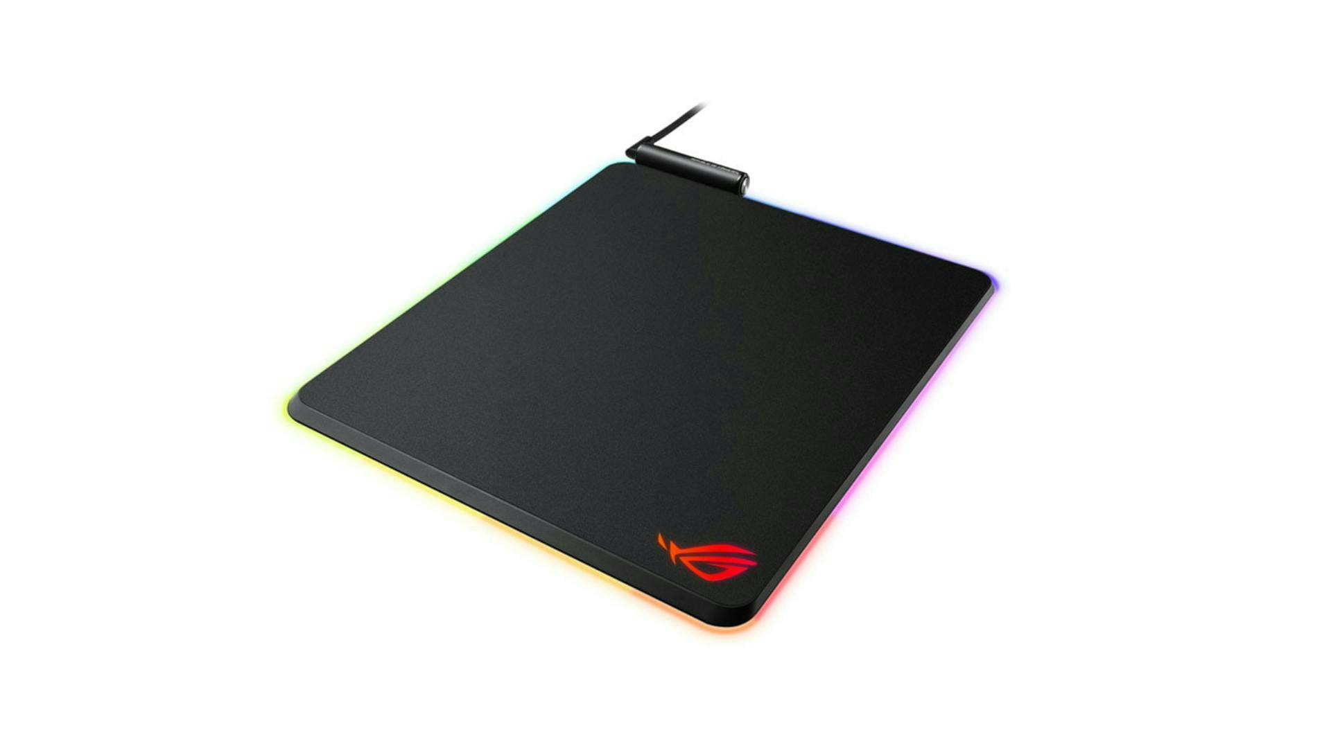 A hard plastic gaming mouse pad with RGB lighting. | Credit: CaseKing.