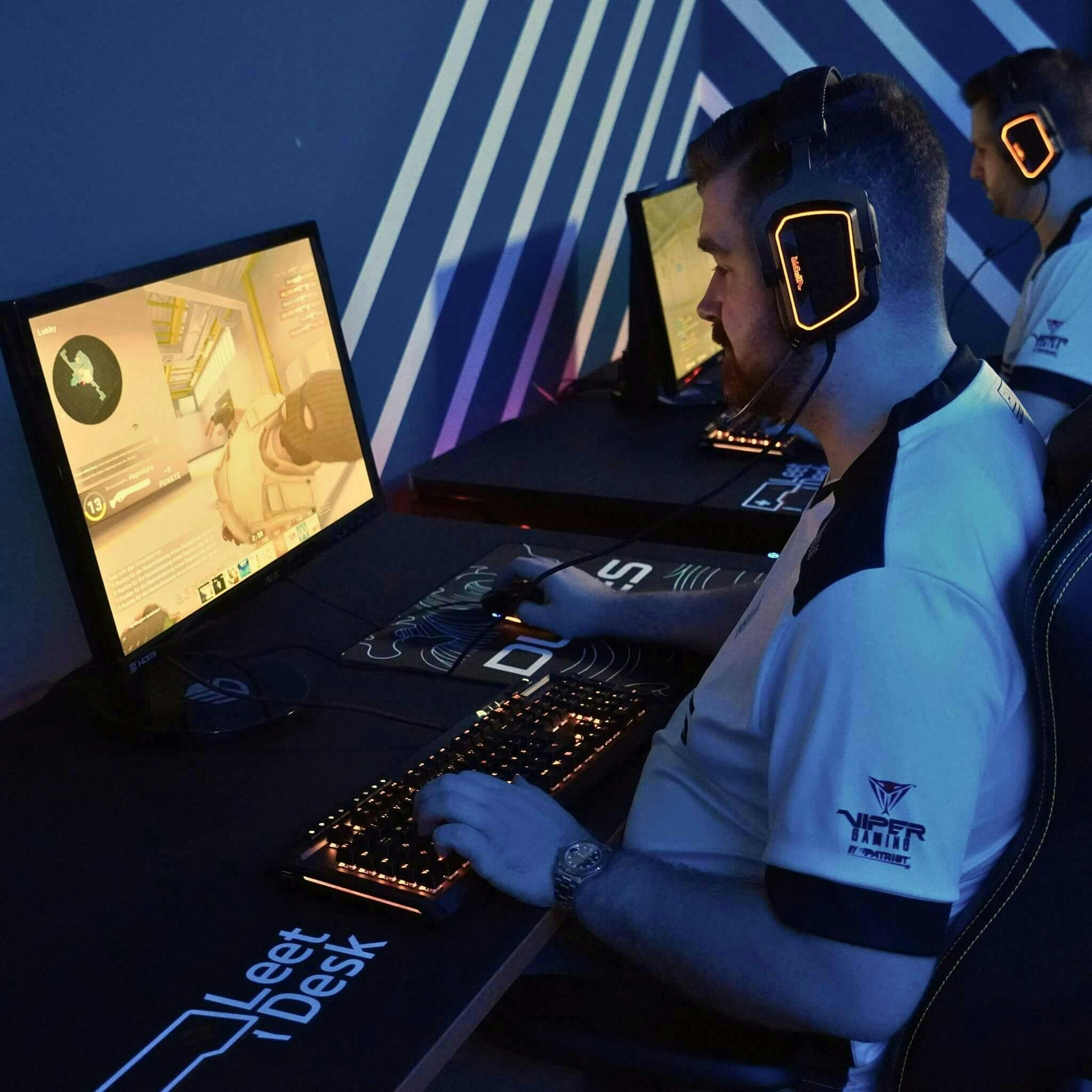 LeetDesk gaming mousepads are used by esports athletes.