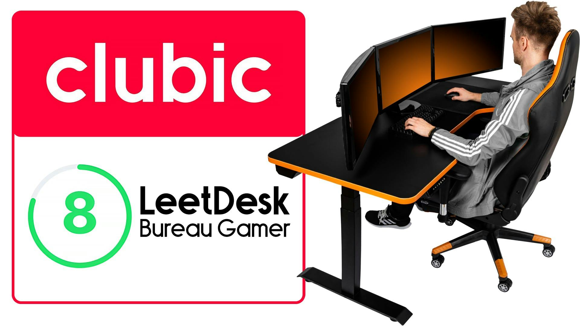French computer magazine Clubic rates the LeetDesk gaming desk with 8 out of 10 points.